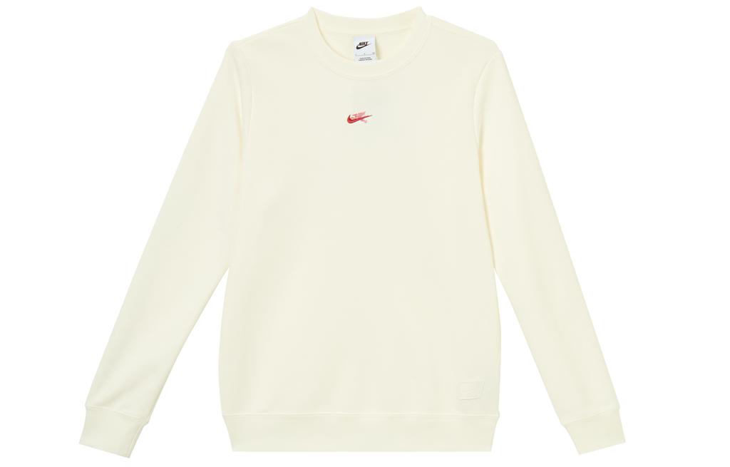 Nike Sweatshirts Women's Ecru Crew Neck Moderate Regular IQ3827-133