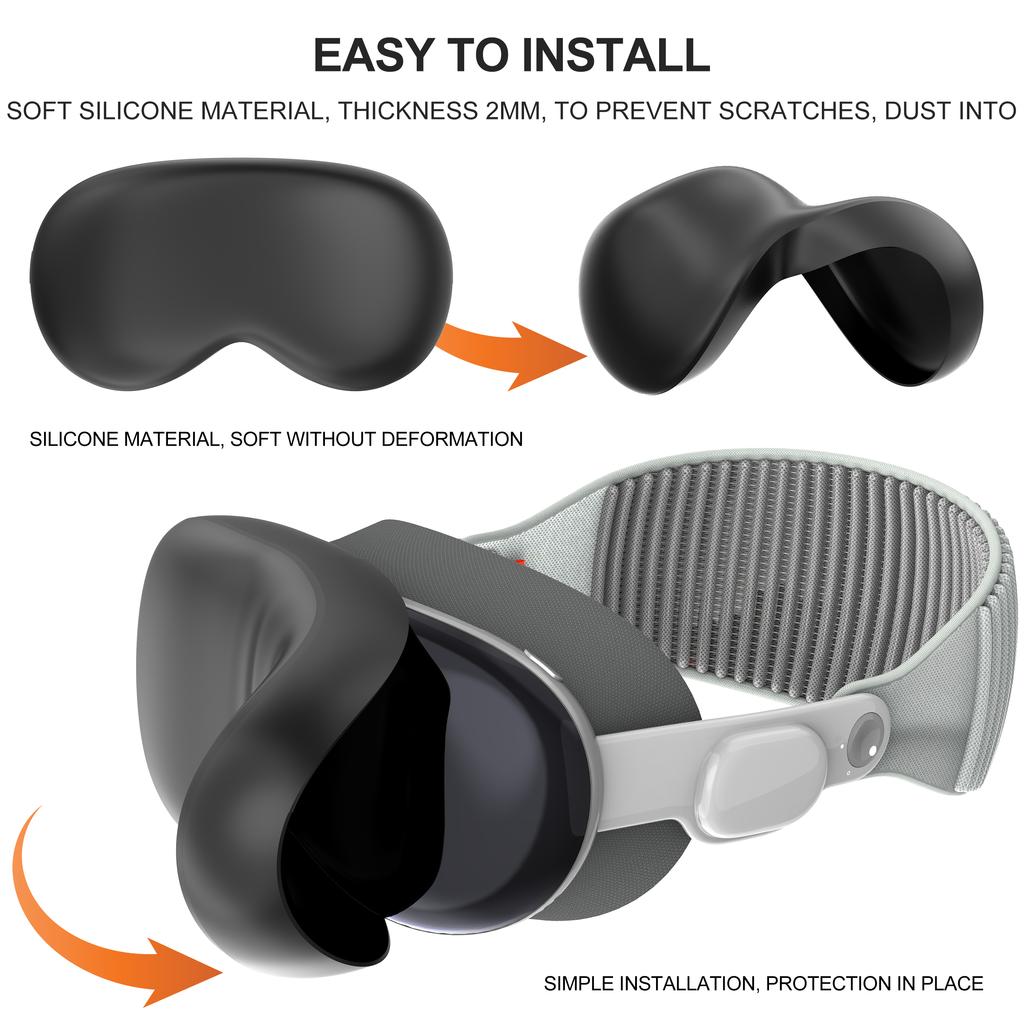 Silikonový ochranný kryt pro VR headset PSVR2 Helma Plný ochranný kryt Omyvatelný Anti-scratch skořepina Pro PS VR2 Příslušenství