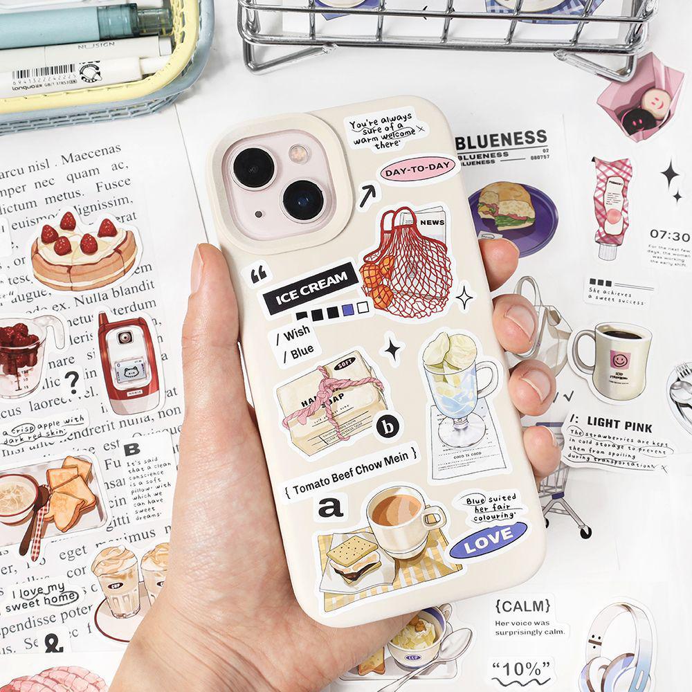 Samolepky na deník PaperMore Fragmenty: Stylový samolepicí diář a materiály pro DIY koláže na telefon