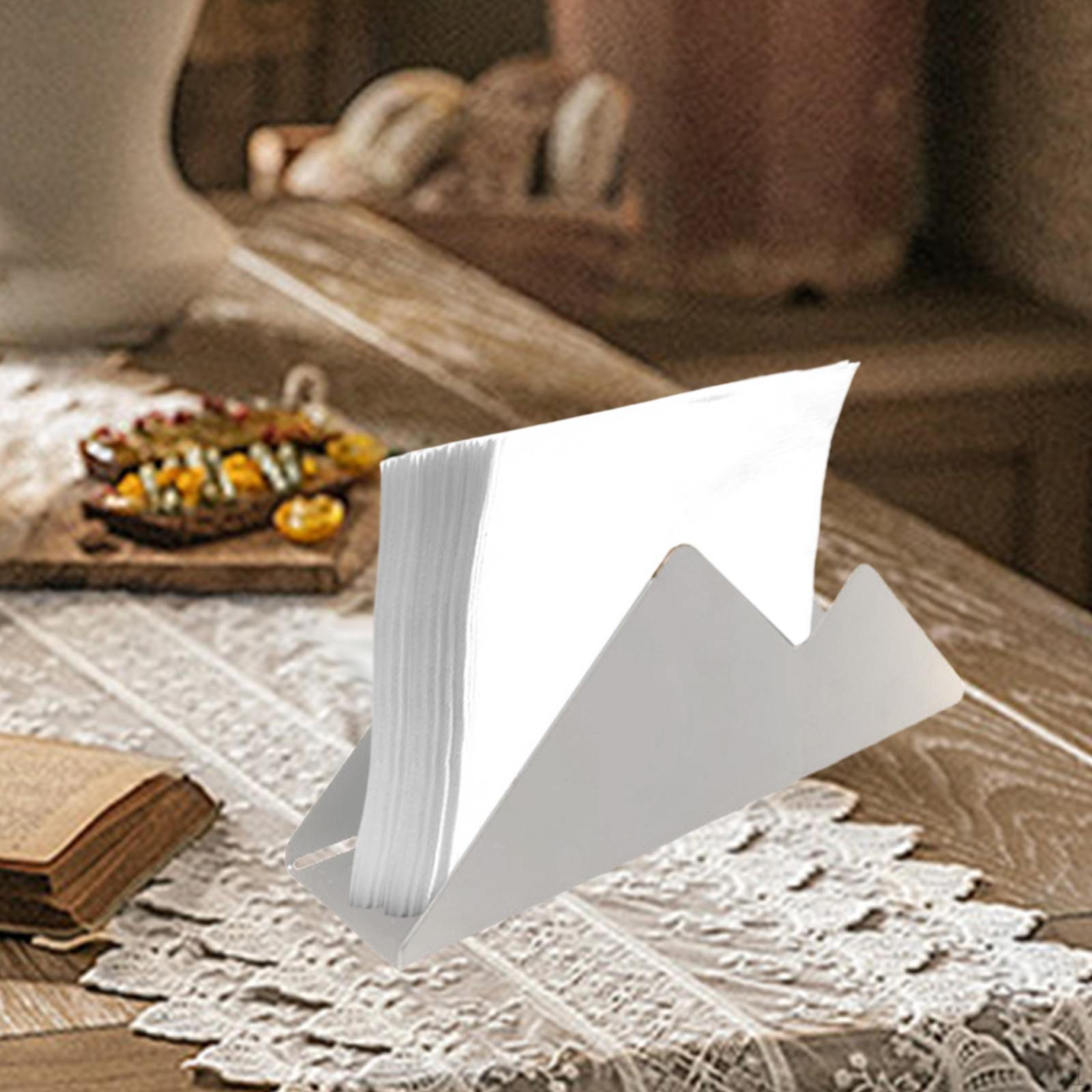 

Диспенсер для салфеток из нержавеющей стали, декоративная подставка, подставка для салфеток для барной столешницы, дома серебряный