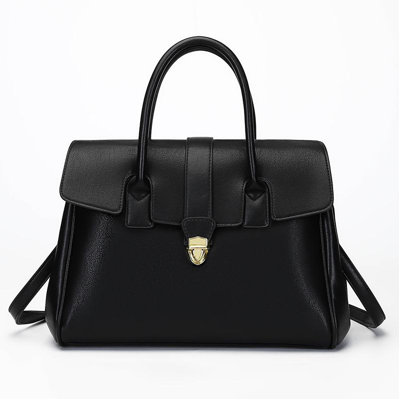 European & American Retro Tote for Women 2025 – Large Capacity Handheld Briefcase for Business Travel & Commuting