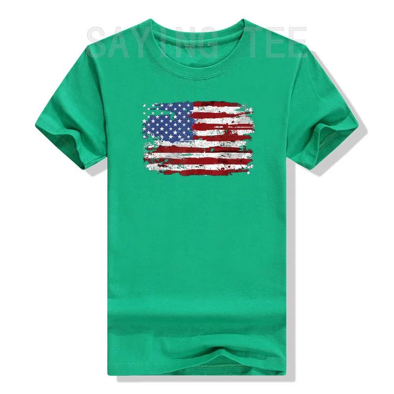 American Flag USA United States of America US 4th of July T-Shirt Funny Patriotic Graphic Tee Top Short Sleeve UnisexClothes