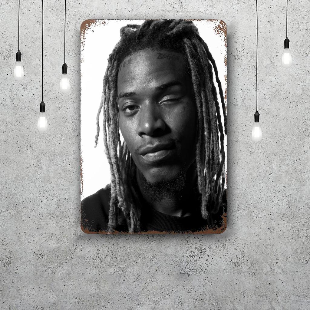 Fetty Wap Vintage Tin Sign Home Decor Wall Decor Art Wall Mural Room Decoration Decor Retro Metal Sign Plate Bar Posters