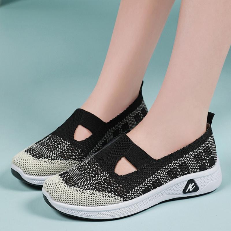 Fashion Hollow Women's Casual Shoes Durable Moms Shoes Breathable Lightweight Womens Flats Shallow Summer Women Shoes Fashion Zapatillas