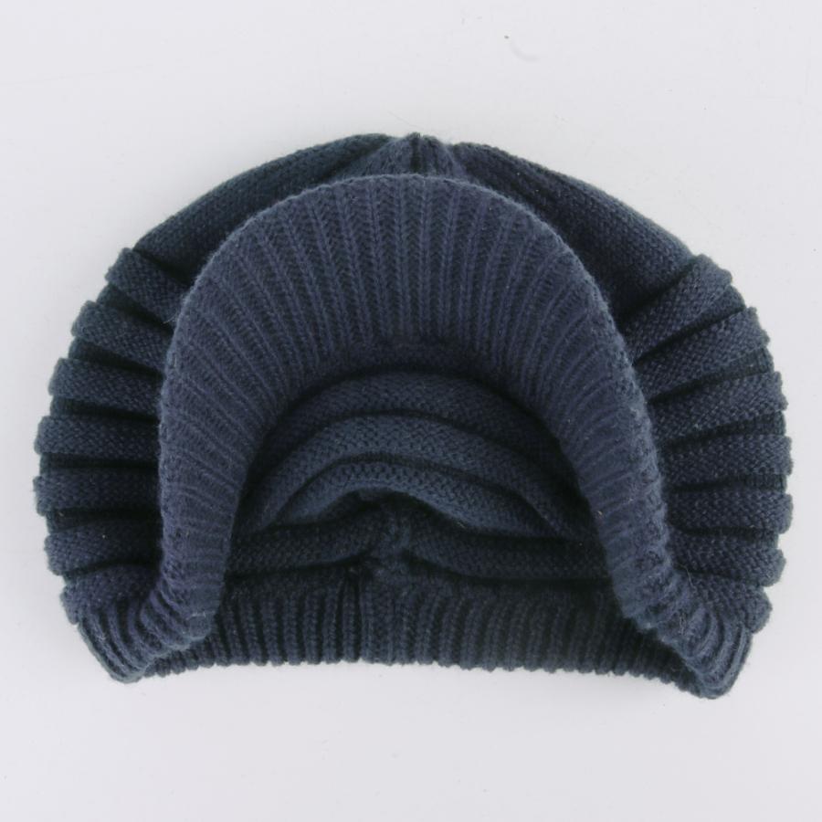 Unisex Wintermützen mit Schirm Warme Skimütze Stilvolle Strickmütze für Damen und Herren