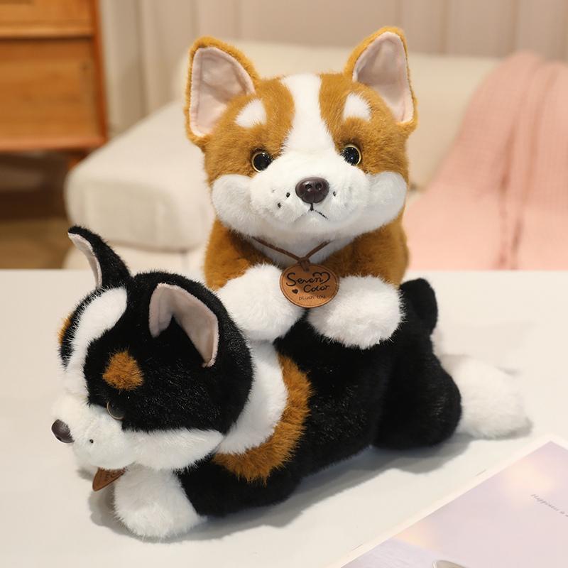Corgi Peluche Cane Bambola Cuscino Cuore Sedere, Kawaii Carino Morbido Soffice Peluche Animale Giocattolo Per Bambini Regalo di Compleanno