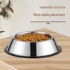 Non-Slip Stainless Steel Pet Food Bowl for Cats & Small Dogs - Thick, Drop-Resistant Design