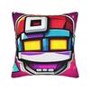 Geometry Dash Gaming Game Pillow Case  Soft Pillow Cover For Living Room Sofa Vintage Cushion Cover