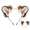 Furry Plush Tiger Ear Headband for Halloween Anime Maid Hairhoop Roleplaying Game Character Hairdband for Photography