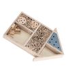 Wooden Insect House Easy Installation Wood Bee Bug Room Hotel Shelter Garden Decoration Nests Box for Lawn Tree