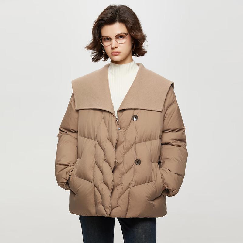 

Ta Tu Women s Winter Casual Big Lapel Short Down Jacket M