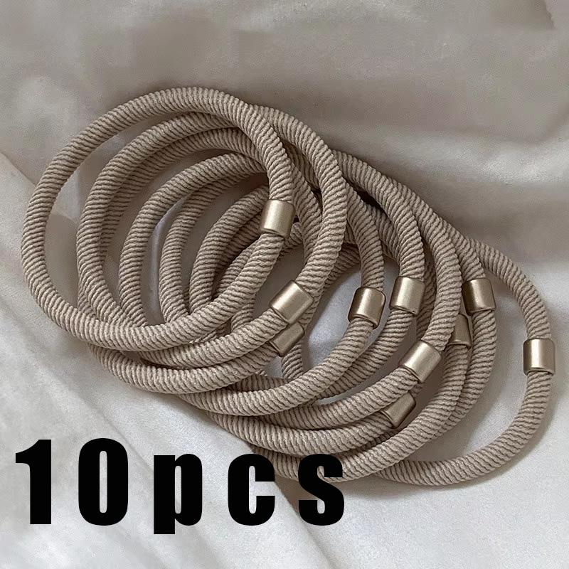 10/20PCS High Elasticity Black Hair Tie Headband For Women, Simple Hair Tie, Versatile, Durable Ponytail Headband Headpiece