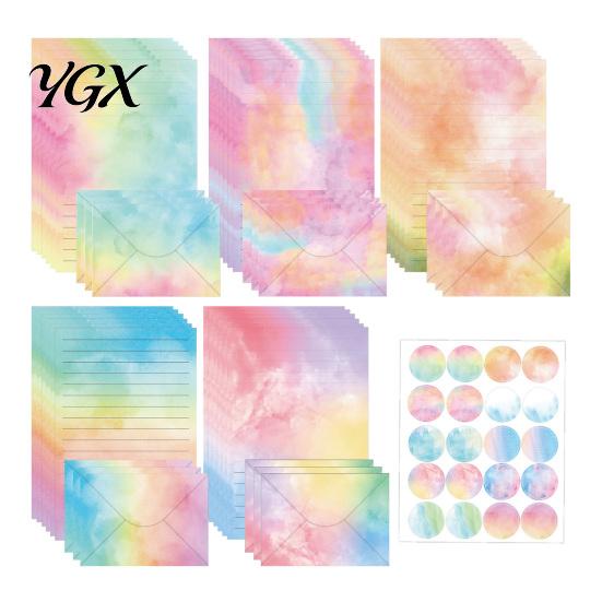 Stationery Writing Paper Set Watercolor Letterhead Set, Envelopes Letter And Stickers Artistic Supplies Kit, Handwritten Correspondence Birthday