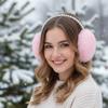 Protecting Ears Winter Plush Earmuffs Multifunctional Elegant Solid Color Fluffy Earmuffs
