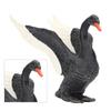 Black Swan Figurine Lifelike Appearance Eco Friendly PVC Stimulate Imagination Black Swan Toy for