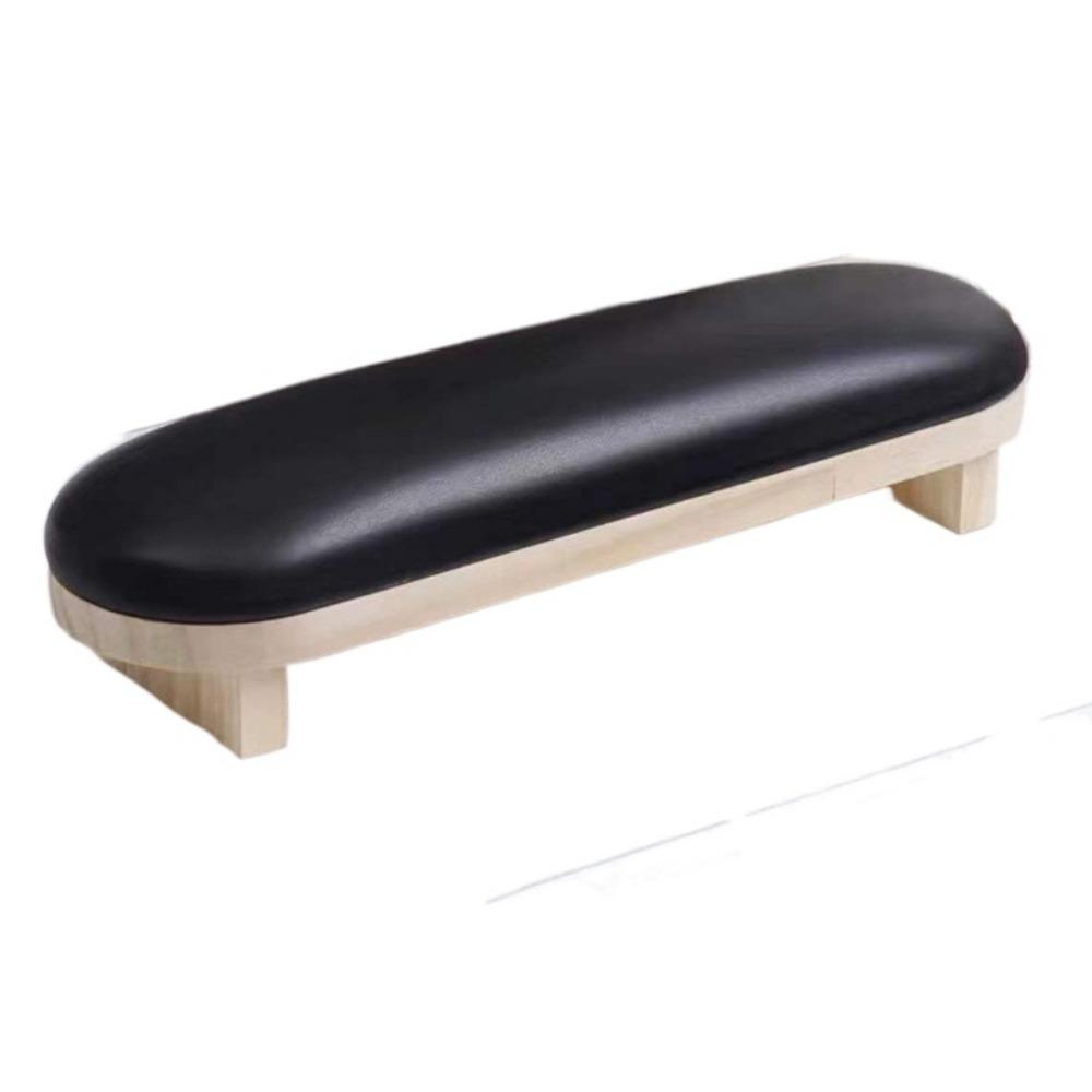 Wood Stand Manicure Hand Pillow PU Leather Manicure Table Mat Nail Art Hand Cushion  For Two Hands