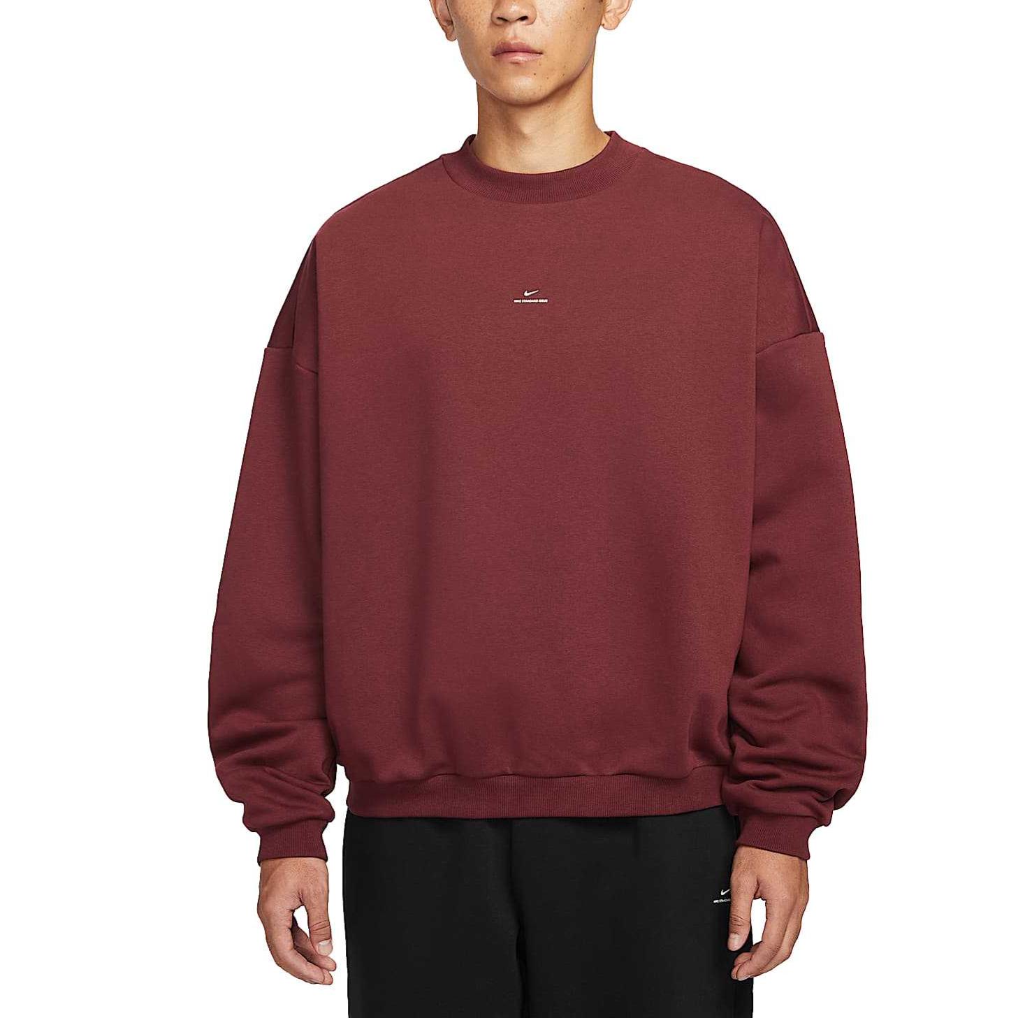 Nike Sportswear French Terry Crew Neck Sweatshirt Men Burgundy IM5902-619 XL