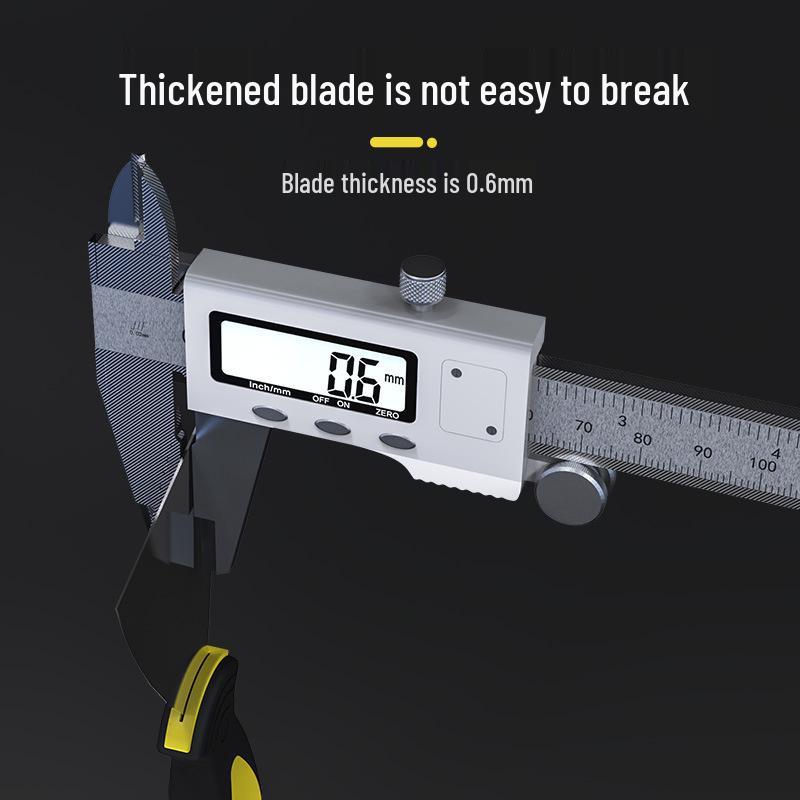 Stainless Steel Putty Knife: Gray Wall Scraper & Painter's Trowel - Thickened Integrated Design