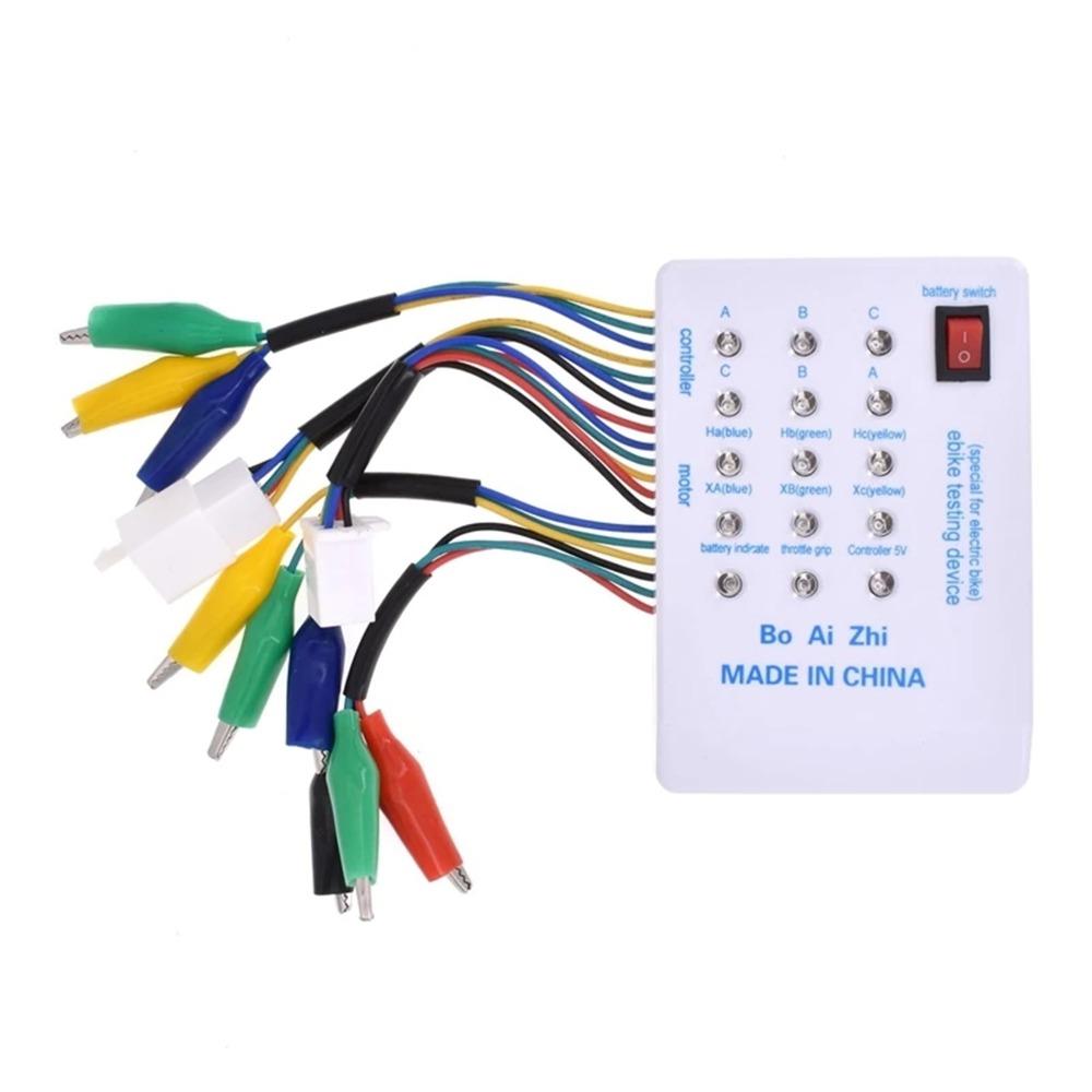 24V/36V/48V/60V/72V Brushless Motor Tester With Indicator Scooter Tester Device For E-Bike