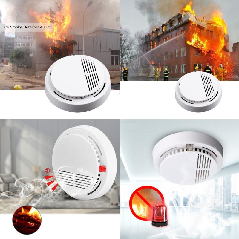 Alarm Wireless Smoke Fire Sensor Quick Response For House Safety Prevention And