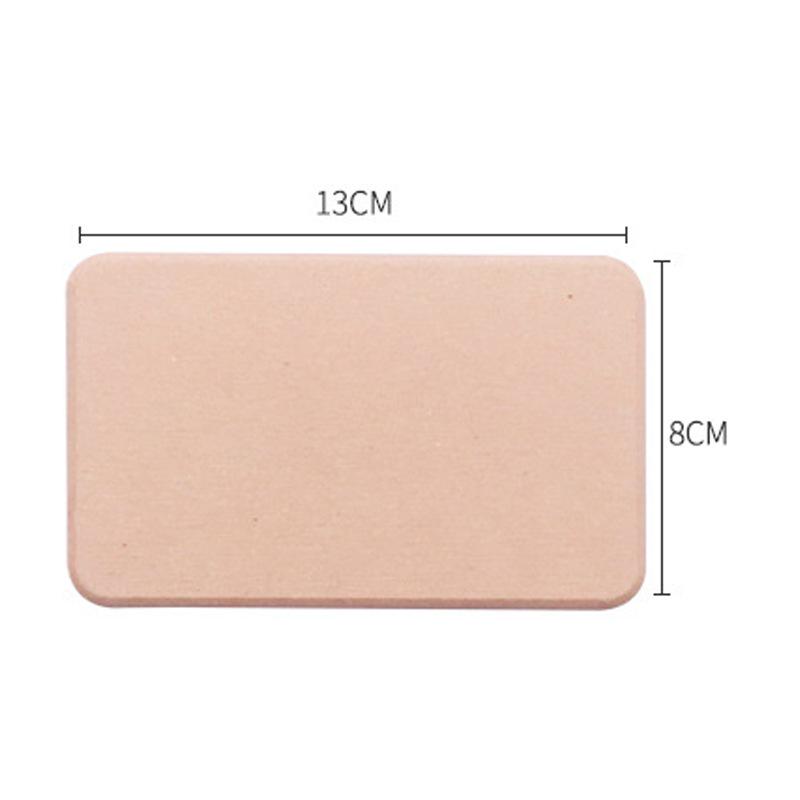 Diatomaceous Earth Soap Dish: Water-Absorbing Counter Rack and Draining Mat for Bathroom Toiletries.