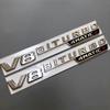 2Pcs Best V8 BITURBO 4MATIC AMG Car Fender Emblem Sticker For Mercedes Benz AMG W117 W205 C63 E63 W212 W176 A45 GLA45