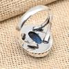 Beautiful Tanzanite Gemstone Handmade Solid 925 Sterling Silver Ring Jewelry