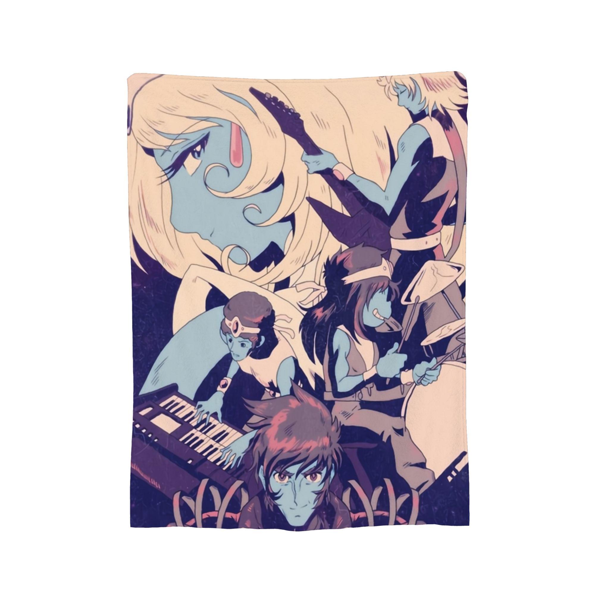 

Interstella 5555 Blanket Velvet Summer Portable Lightweight Throw Blanket for Bedding Travel Plush Thin Quilt 30x40in