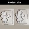 Desk Ornament Mould Flexible Silicone Mold for Boy and Girl Holding Star Tabletop Decoration Jewelry Making Supplies