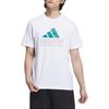 adidas T Shirts Men's White Crew Neck Moderate JE3201