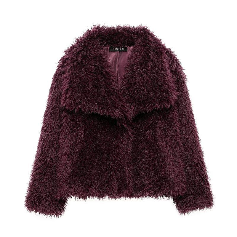 Kaslead New Arrival Women's Clothing Fashion Style Artificial Fur