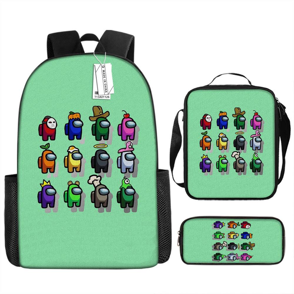 

Рюкзак для хлопчиків Among Us Дитячий шкільний рюкзак Аніме рюкзак Pencil case