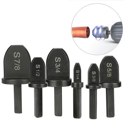Copper Tube Expander Set Pipe Hole Flare Extender Swage Air Conditioner Refrigerator Takeover Drill Bit Repair Imperial Triangle