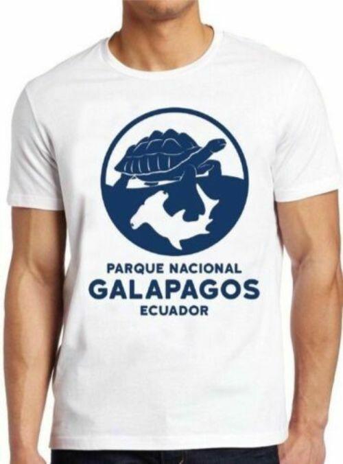 Galapagos Island National Park Turtle Shark Vintage Cool Gift Tee T Shirt M172 S