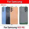 Back Rear Cover For Samsung A04 A04S A04E A23 4G 5G Battery  Housing Battery Back Cover With Camera Glass Lens