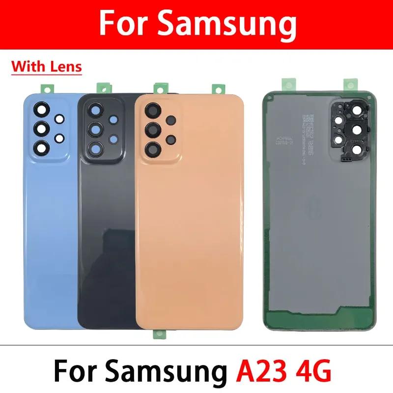 Back Rear Cover For Samsung A04 A04S A04E A23 4G 5G Battery Housing Battery Back Cover With Camera Glass Lens