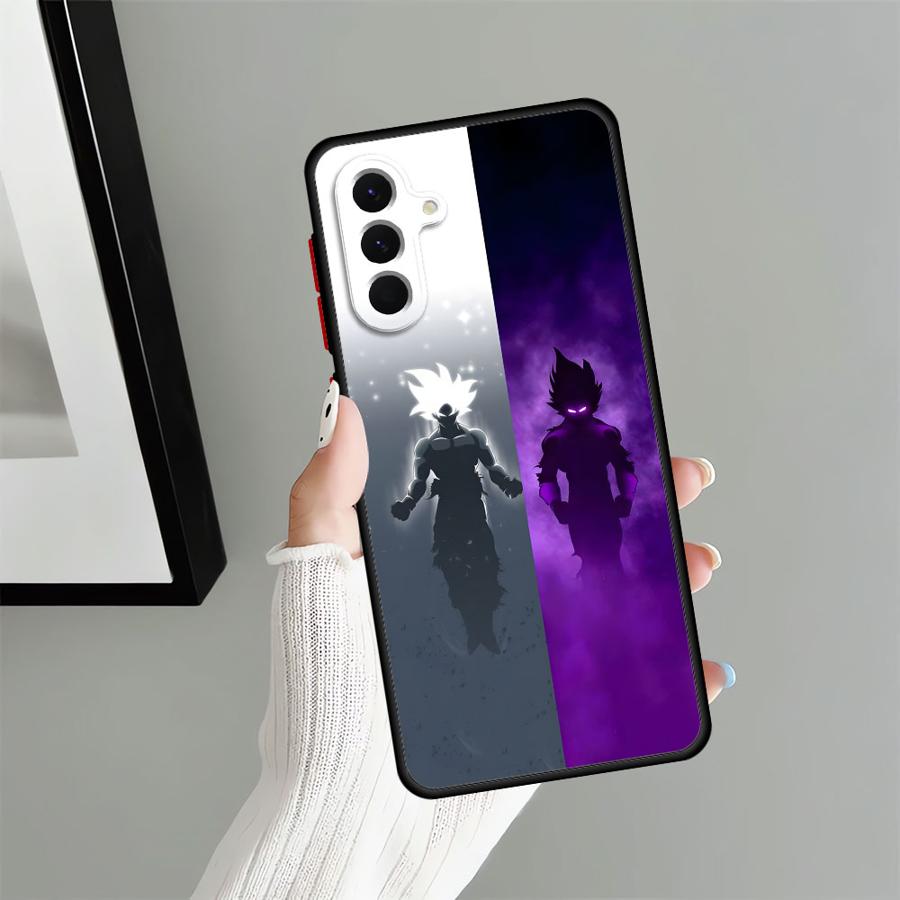 Dragon Ball Goku Vegeta Back Phone Cover Case for Samsung Galaxy A54 A24 A21s A73 A22 A34 A53 A52 A56 A25 A26 A35 A36
