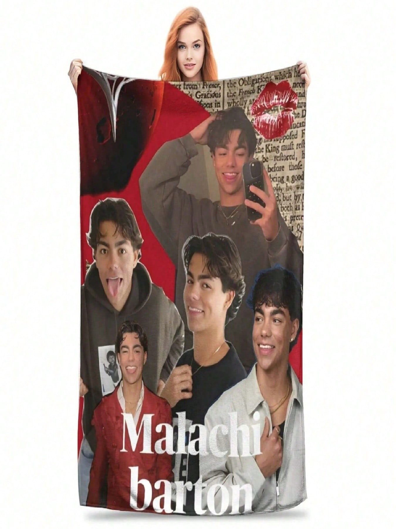 

Malachi Barton Blanket Super Soft Cozy Throw Blankets For Sofa 50x60 Inch Multi-Size Rug Piece 75X95CM сірий колір