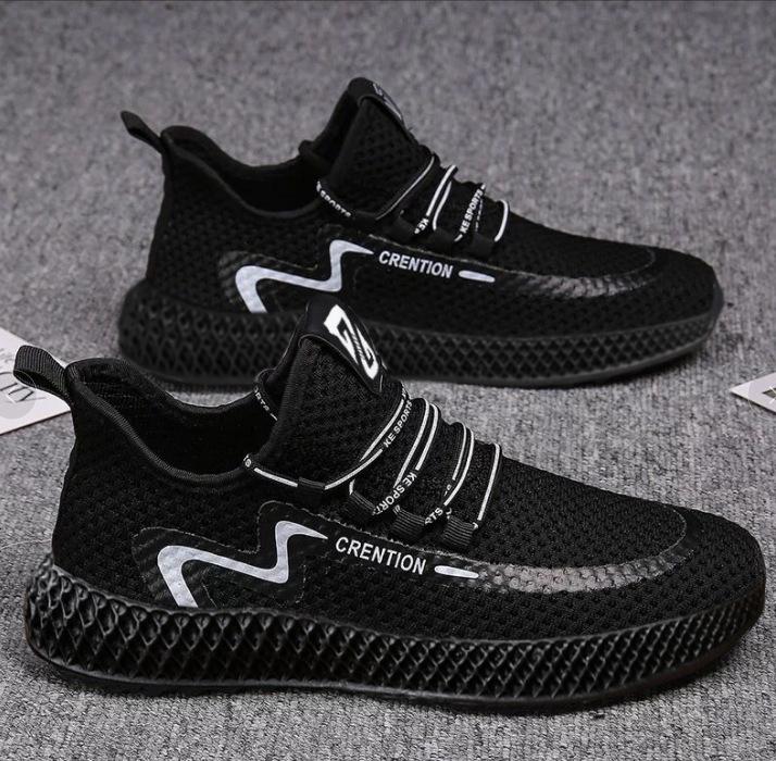 Spring and summer new men's shoes mesh breathable casual shoes youth sports shoes flying woven shoes men's shoes