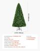 Christmas Tree, 1.8m Artificial Xmas Tree, Full Holiday Decor Trees with 1250 Branch Tips & Sturdy Metal Base for Home Party Office Decoration