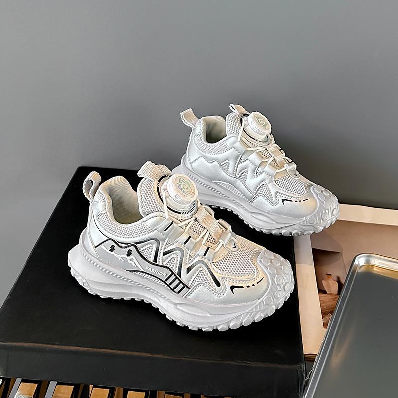 Chunky Kids Shoes for Boy Non-slip Basketball Sneakers for Children Fashion Versatile Girls Causal School Running Sports Shoes