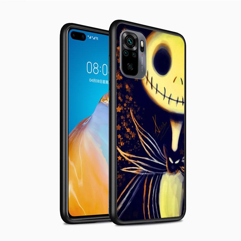 

Чехол «Рождественский Джек Скелет» для Xiaomi Redmi Note 11 10 10S 9T 9 9Pro Max 8T 8Pro 7 6 5 Pro 4X, мягкий черный чехол из ТПУ для телефона, чехол Redmi Note 11T 5G