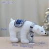 Christmas Doll Decoration Animal Figurine Crafts Desktop Ornament for Fireplace Bedroom Window