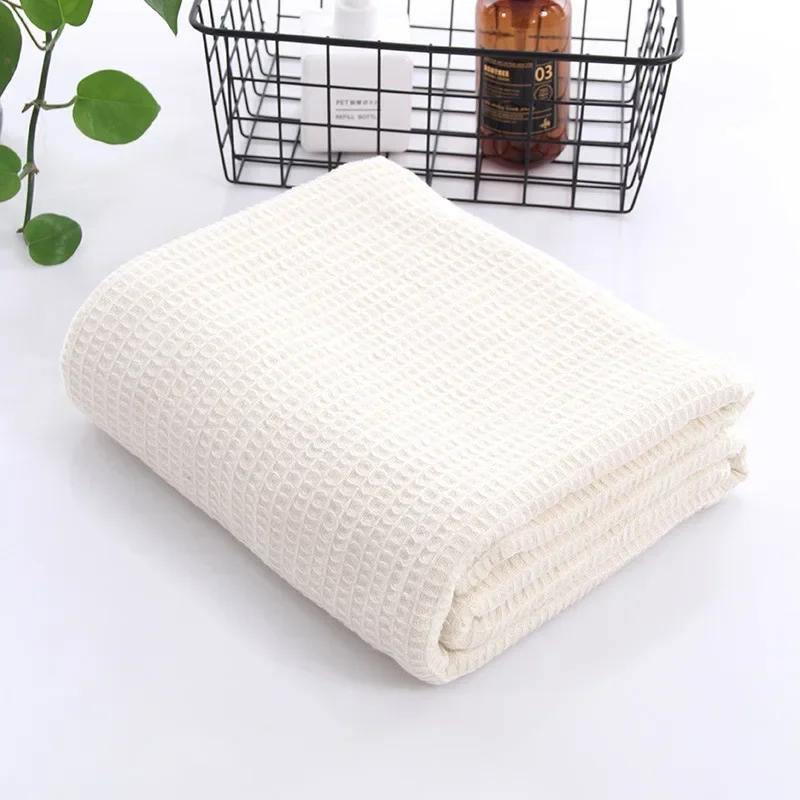 105x150CM Adult Waffle Bath Towel Body Towel Lady's Blanket 100% Cotton Men's Extra Large Beach Towel Free Shipping High Quality