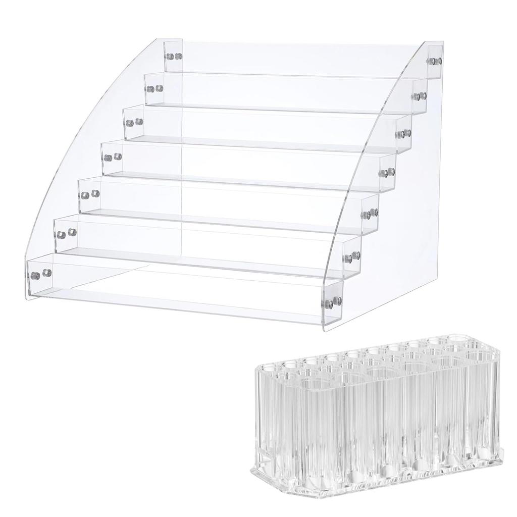 Acrylic Paint Storage Organizers Acrylic Paints and Brushes Organizers 7 Layer Stand for Efficient Tool Storage