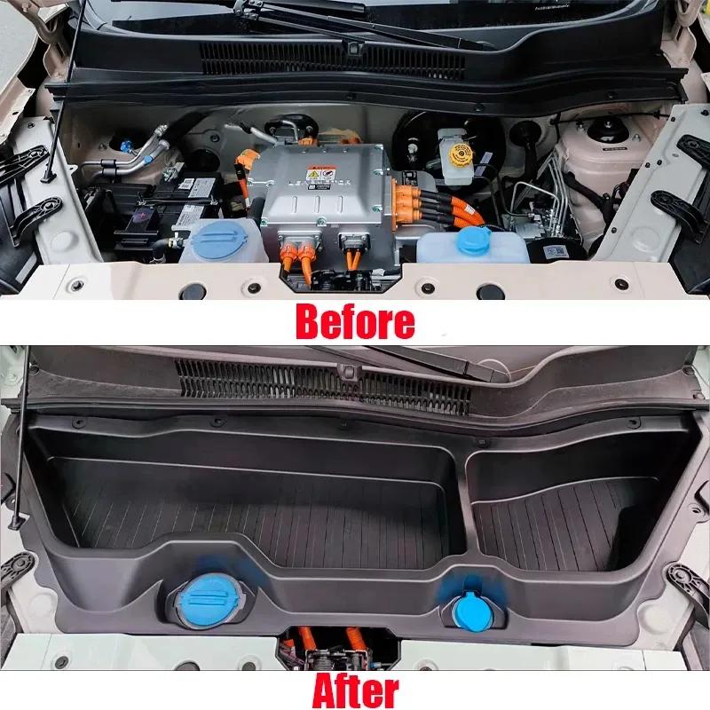 Front Trunk Storage Box Replace Engine Hood Protector Styling for Leapmotor T03 2024 2025 2026 Stowing Tidying Car Accessories