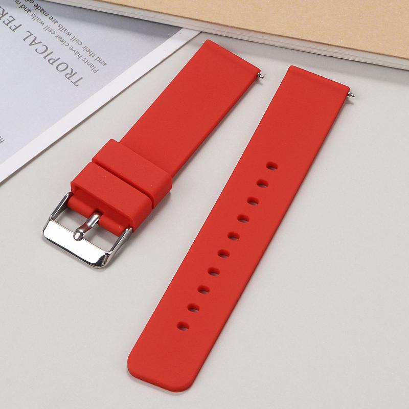 12/14/16/18mm 19mm 20mm 21mm 22mm 24mm Quick Release Silicone Strap for Huawei GT2/GT3 Smart Watch Bracelet Galaxy Watch 3 Band