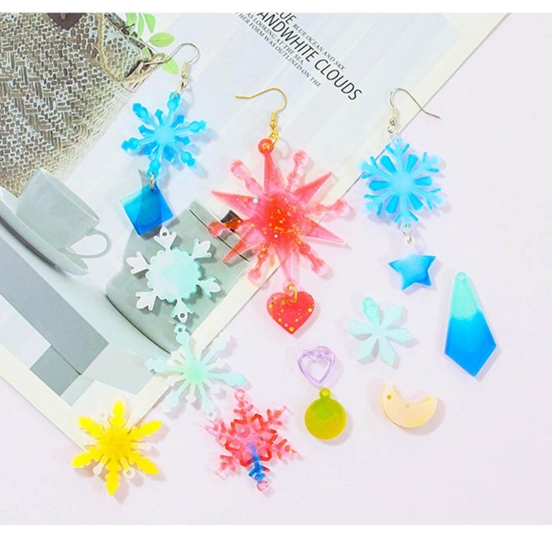 Bowknot Earrings Silicone Mold Epoxy Resin Molds Chinese Style Pendant Keychain Casting Molds with Hole for DIY Crafts