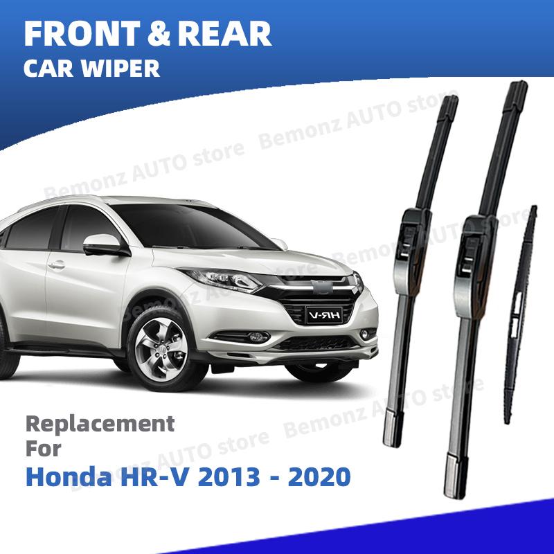 LHD Front Rear Windshield Wiper Blade For Honda HR-V HRV RU 2013 - 2020 3pc Windscreen Window Brushes 2015 2016 2017 2018 2019 Honda HRV