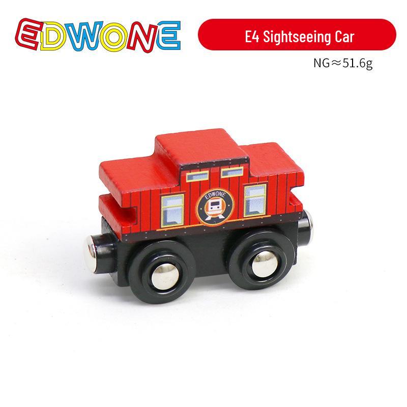 

EDWONE Магнітний Дерев яний Набір Залізниці для Дітей